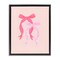 Stupell Industries Striped Bows on Pink Floating Frame, design by Krissy Mast